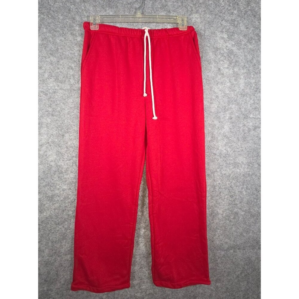 DAZY Women’s Red Sweatpants Size M Athletic Joggers Pull On Lounge Relaxed Fit
